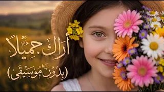 أراك جميلا  كفصل الربيع  بدون موسيقى    أفضل أداء دندنها
