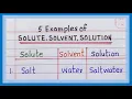 Examples of Solute Solvent and Solution 5 Examples of Solute Solvent and Solution in English