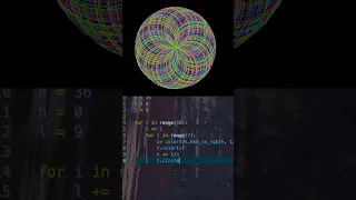 Spirograph circle design in Python Graphics coding Turtle drawing tutorial