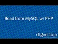 Read MySQL table and display to a web page using PHP