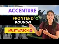 Accenture Round 2 Interview 2025 Real Experience for 0-3 Years React JS Questions Revealed