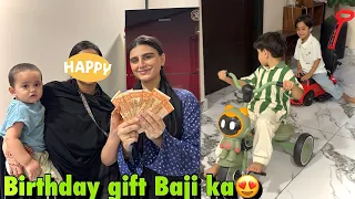 Baji ko birthday gift mai boht sare paise dediye😍 | cycle race basil ke sath😂