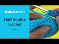 How to do a half double crochet stitch c