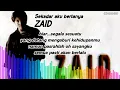 ZAID - Sekadar aku bertanya (lirik)