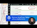 Remove WordPress Database Tables in the Admin without phpMyAdmin