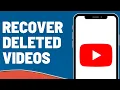How to Recover Deleted s on YouTube in 2023