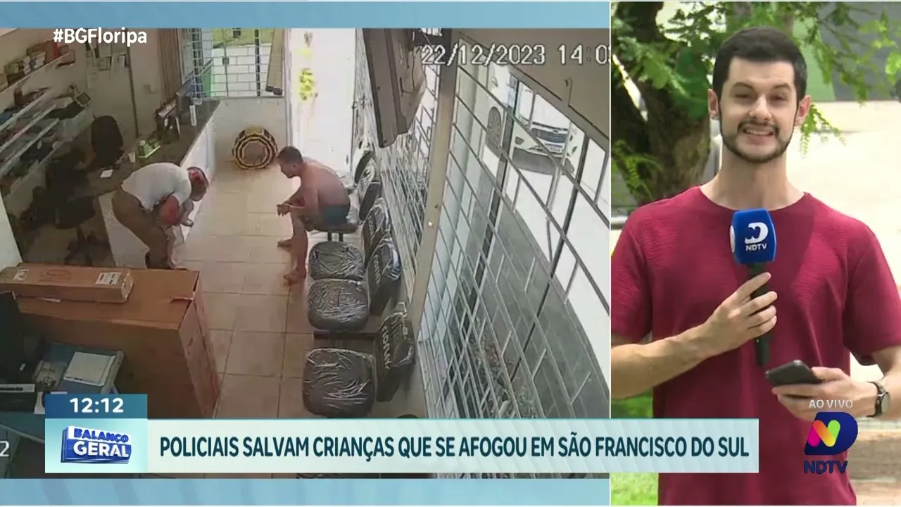Policiais salvam criança que se afogou em São Francisco do Sul