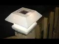 veranda 4 x 4 7 lumens plastic solar post cap