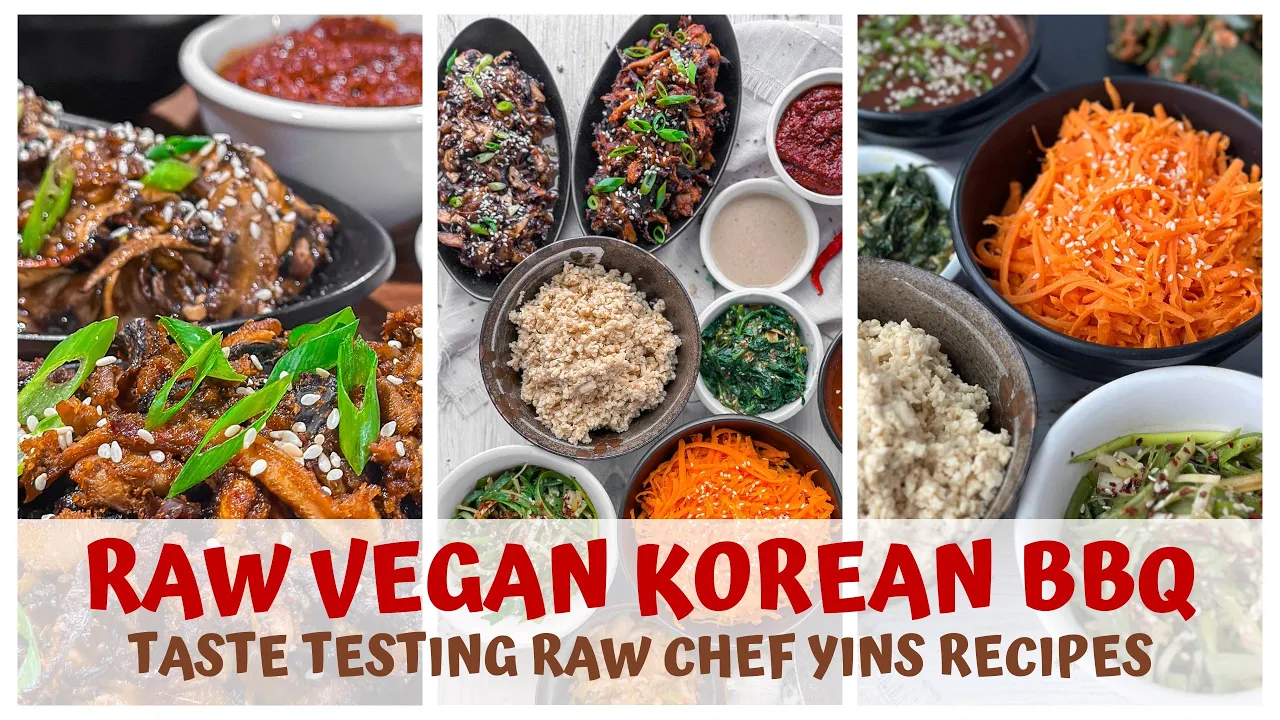 TASTE TESTING Raw Chef Yins KOREAN BBQ - RAW & Vegan!