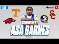 Asa Barnes LIVE COMMITMENT Elite RB Chooses Between USC Tennessee FSU Arkansas