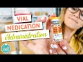 How To Draw Up Medication From A Vial Nursing School Medication Administration
