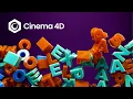 Cinema 4D 3D Text Animation Dynamics Simulation from Scratch