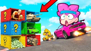 Las CAJAS de la SUERTE en GTA 5 😱🚗 ¡AGUJEROS con SORPRESAS!