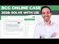 BCG Online Case Assessment 2026 Updated Format Full Walkthrough