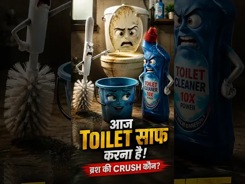 टॉयलेट साफ करने पर Crush को लेकर हो गई लड़ाई! 😱🚽 #shorts