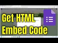 Lagu How To Get HTML Embed Code for Google Form [Guide]