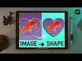 Cut an IMAGE into any SHAPE - Procreate Tutorial