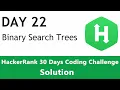 Day 22 - Binary Search Trees BST with Python