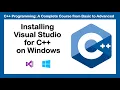 Installing Visual Studio for C on Windows