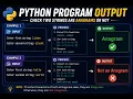 Check Two Strings Are Anagrams or Not Most Asked Python Interview Questions
