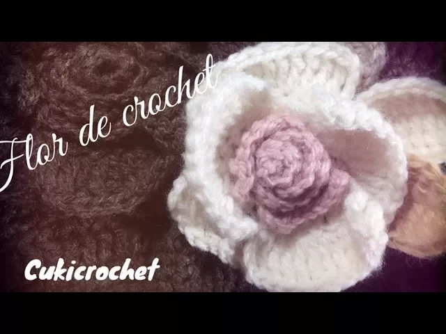 FLOR CON CROCHET / GANCHILLO COMO ORQUIDEA, PASO A PASO