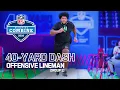 Offensive Lineman Run the 40-Yard Dash at 2026 NFL Combine Group 2
