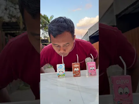 Minum susu 3 rasa⁉️