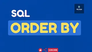 SQL Tutorial - ORDER BY clause Sort the data in asc or descending Sort data on specific column