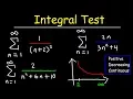 Calculus 2 - Integral Test For Convergence and Divergence of Series