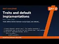 Traits and default implementations - Day Rust Challenge