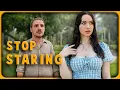 Caught staring at a girl