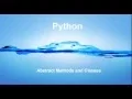 Abstract Methods and Classes - Python 3