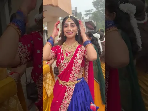 Radha ji look re-create kiya 😱🧿❤️ #shorts #rosemarywater  #minivlog #hairgrowth