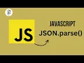 JavaScript JSON Parse JavaScript JSON parse