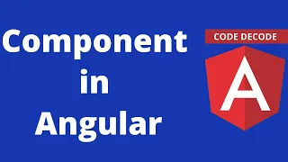 Angular 8 Component Component in Angular 8 Angular 8