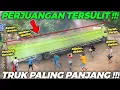 PERJUANGAN TERSULIT \u0026 TERLAMA !!! Drama Truk Super Panjang Lewati Tikungan Fenomenal Sitinjau Lauik
