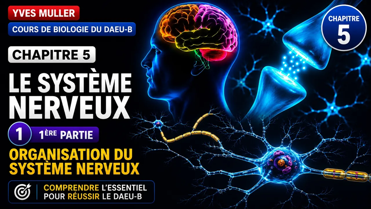 Chapitre 5 - 1ère Partie : Organisation du système nerveux et du neurone - Cours de Biologie