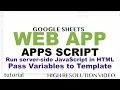 Web App - Load Data From Spreadsheet