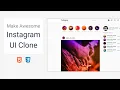 Instagram UI Clone 2021 Make Responsive Instagram Clone with HTML CSS UI only