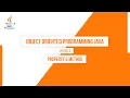 Property dan Method pada JAVA Object Oriented Programming JAVA
