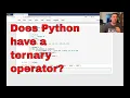 Does Python have a ternary operator Conditional expressions in Python and when to use them