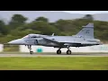 Decolagem dos Cacas Gripen no Aeroporto de Navegantes