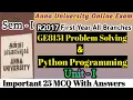 GE8151 Python MCQ Part 1 Anna University Online Exam 2021