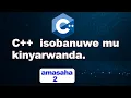 Menya c mu Kinyarwanda c Basics Tutorial