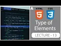 HTML Complete Course Lecture - 13 Inline and Block level elements