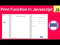 how to print page in Javascript in hindi Javascript tutorial for beginners - 43