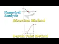 Bisection method Regula Falsi Method Explain