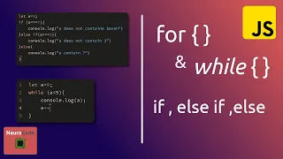 JavaScript Control Flow If Else and Loops