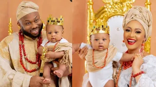olakunle churchill and rosy meurer show sons face for the first time