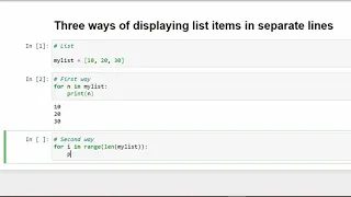 Three Ways of Displaying List Items in Separate Lines